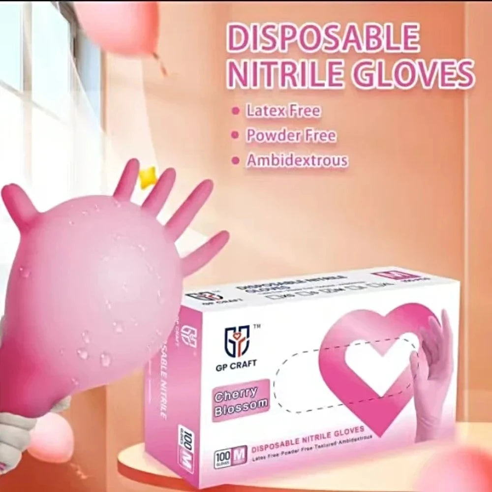 3.5mil Black, 5mil Black and 4mil Pink Disposable Nitrile Gloves - Dental Mates