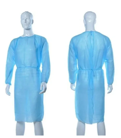Blue Disposable Isolation Gown - Bright Supply