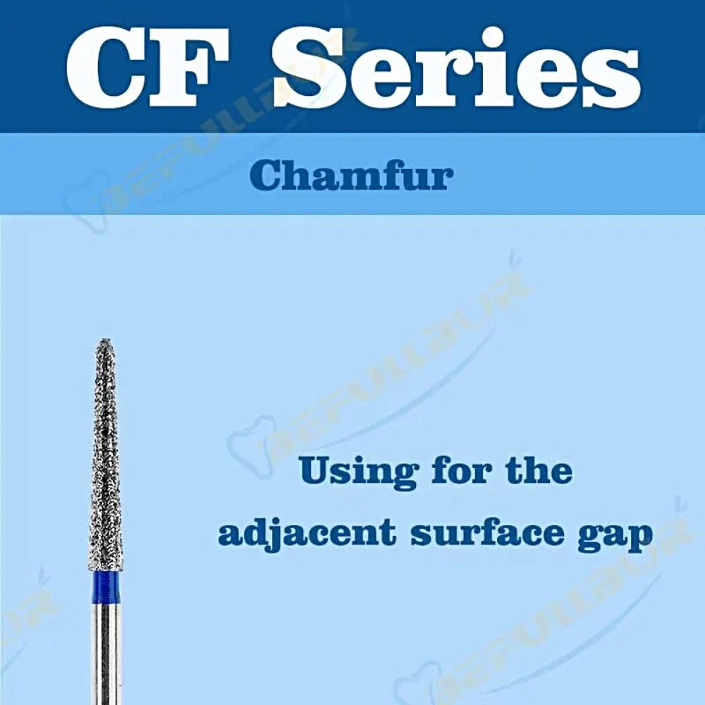 CF-B/C/EF ( Taper Flat End ) Type 10PCS Dental Diamond Burs