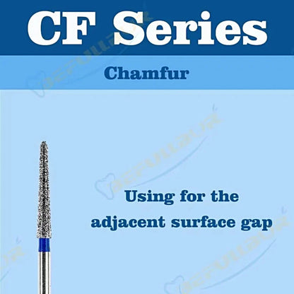 CF-B/C/EF ( Taper Flat End ) Type 10PCS Dental Diamond Burs