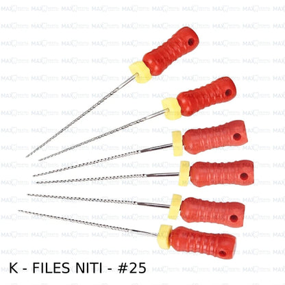 K Files NiTi 6pcs/pack