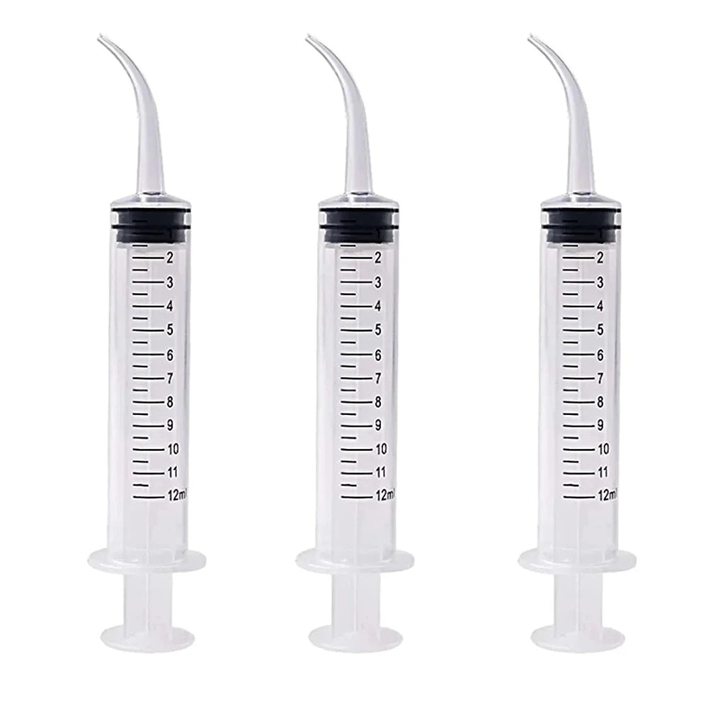 12cc Curved Tip Irrigation Syringes - Bright Supply / Dental Mates
