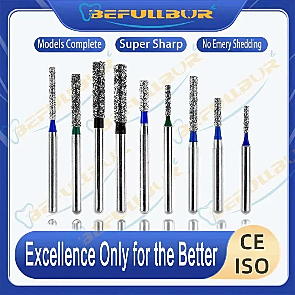 BR ( Ball Round ) Type 5PCS Dental Diamond Burs