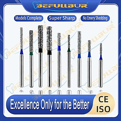 BR ( Ball Round ) Type 5PCS Dental Diamond Burs