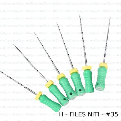 H Files NiTi 6pcs/pack