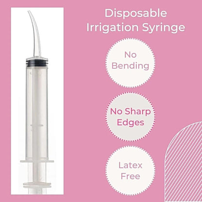 12cc Curved Tip Irrigation Syringes