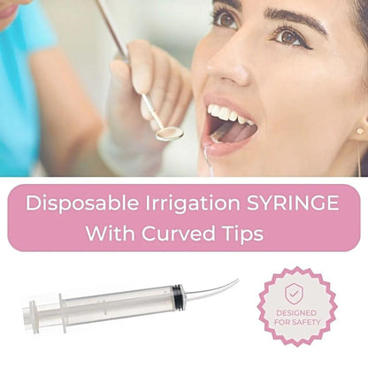 12cc Curved Tip Irrigation Syringes