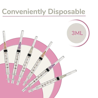 3cc Dental Irrigation Syringes Pre-Tipped Luer Lock