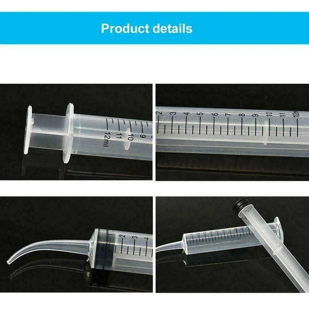 12cc Curved Tip Irrigation Syringes