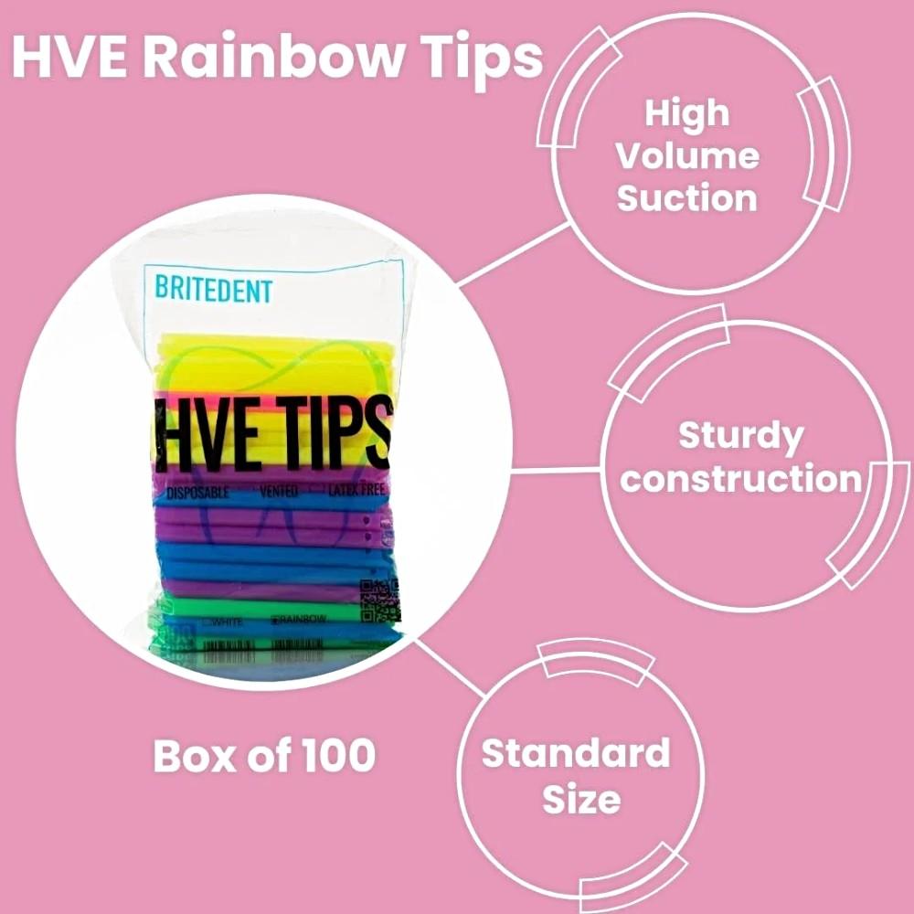 200 Pcs. High Volume Evacuation Suction Tips