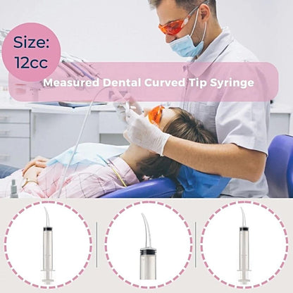 12cc Curved Tip Irrigation Syringes
