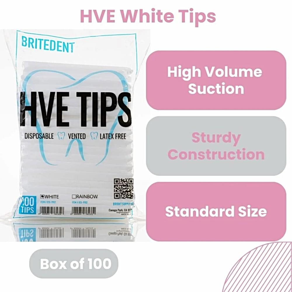 200 Pcs. High Volume Evacuation Suction Tips