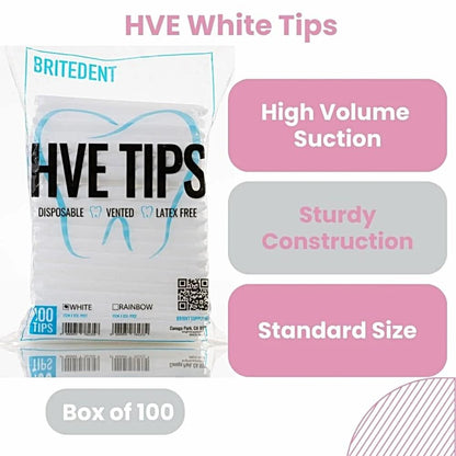 200 Pcs. High Volume Evacuation Suction Tips