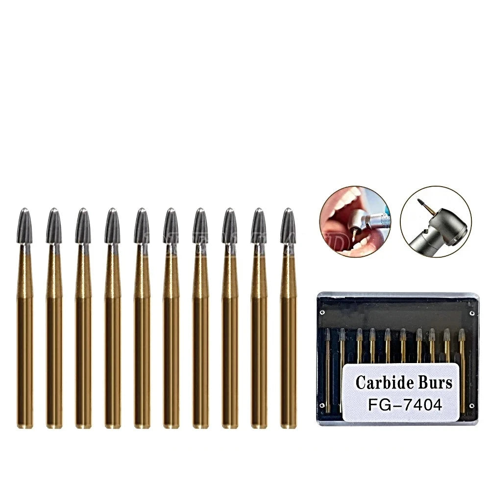 FG 7404 Egg Shaped / 12 Blade / Trimming and Finishing Carbide Burs