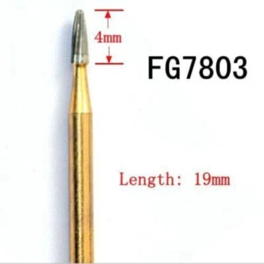 FG 7803 Bullet Shaped / 12 Blade / Trimming and Finishing Carbide Burs