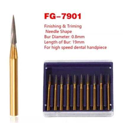 FG 7901 Needle Shaped / 12 Blade / Trimming and Finishing Carbide Burs