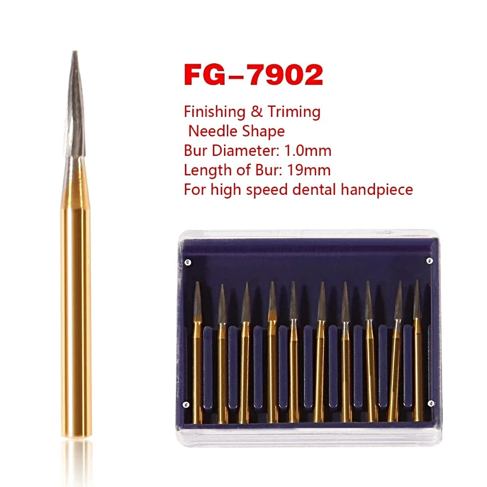 FG 7902 Needle Shaped / 12 Blade / Trimming and Finishing Carbide Burs