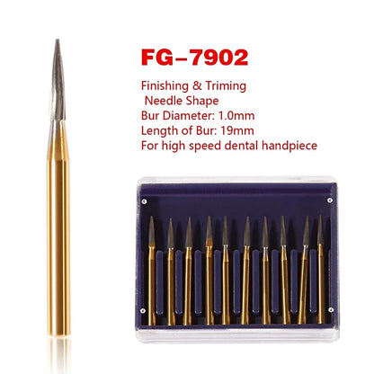 FG 7902 Needle Shaped / 12 Blade / Trimming and Finishing Carbide Burs
