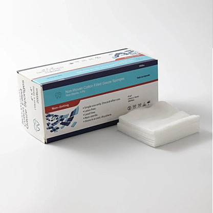 4-Ply and 8-Ply Non-Woven Cotton Gauze - Bright Supply / Dental Mates