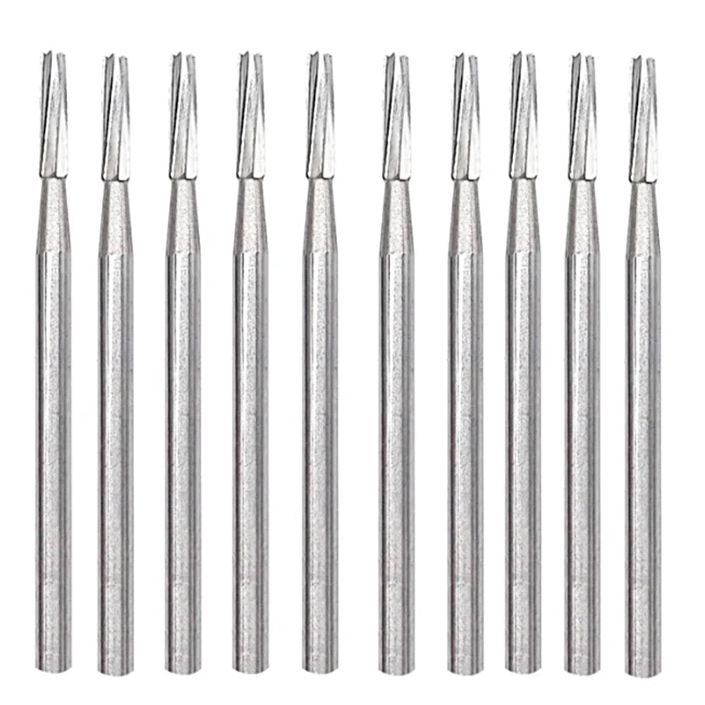 FG 702L Long Cross Cut Tapered Fissure Carbide Burs