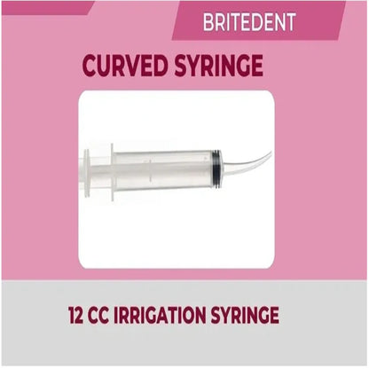 12cc Curved Tip Irrigation Syringes - Bright Supply / Dental Mates