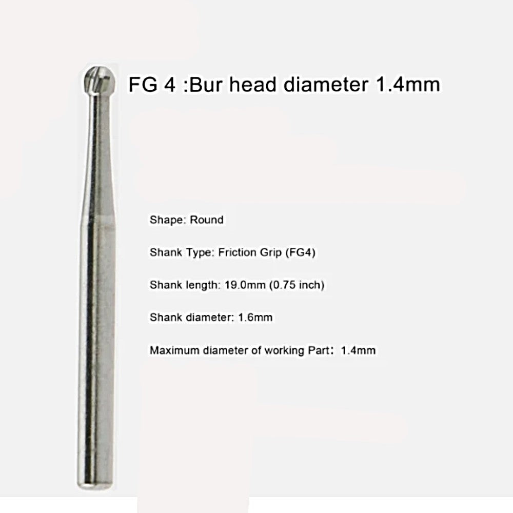 FG 4 Round Carbide Burs