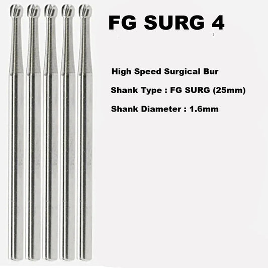 FGSL 4 Round Carbide Bur ( Surgical Length )