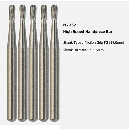 FG 332 Pear Shaped Carbide Burs