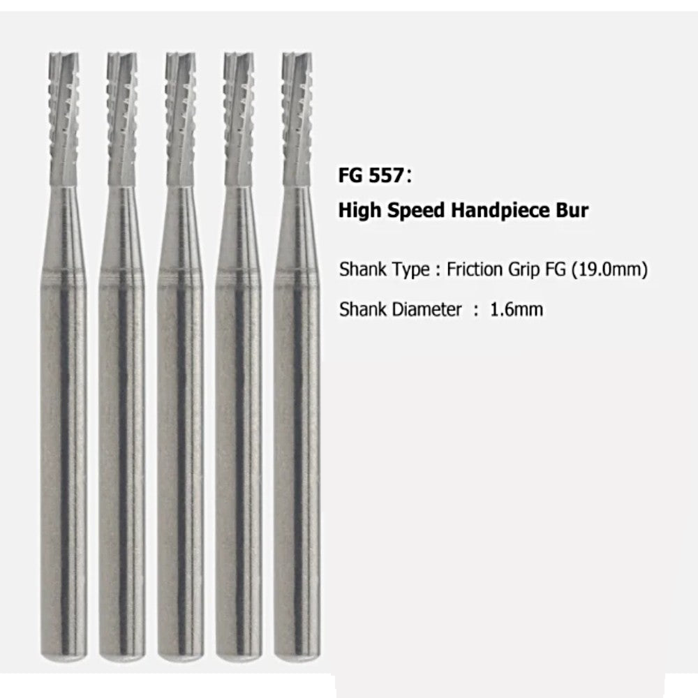 FG 557 Straight Fissure Crosscut Carbide Burs