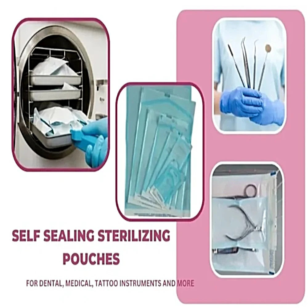 Self-Sealing Autoclave Sterilization Pouches - Bright Supply / Dental Mates