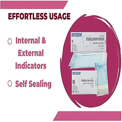 Self-Sealing Autoclave Sterilization Pouches - Bright Supply / Dental Mates