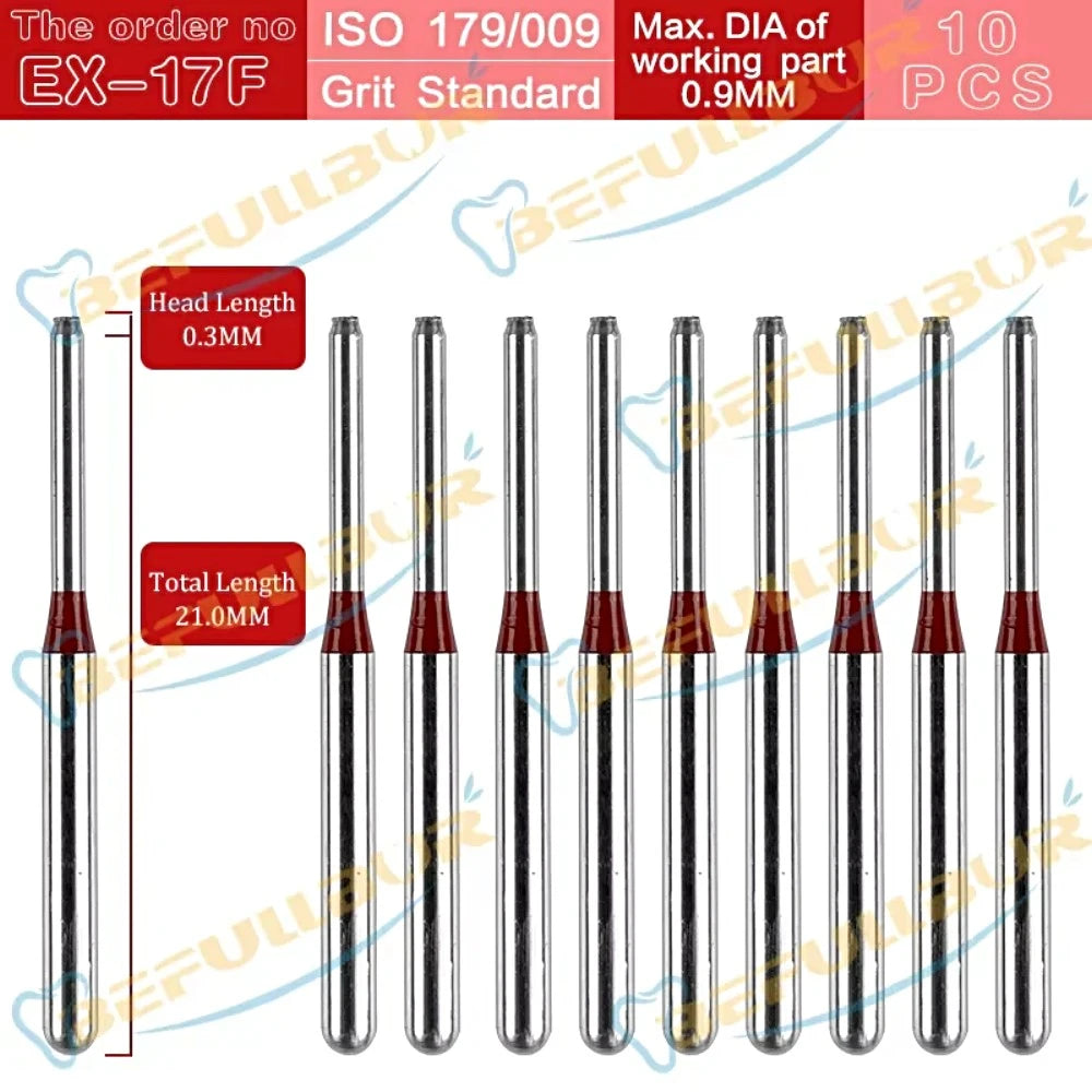 EX-F ( Special Extra Shape ) Type 10PCS Dental Diamond Burs
