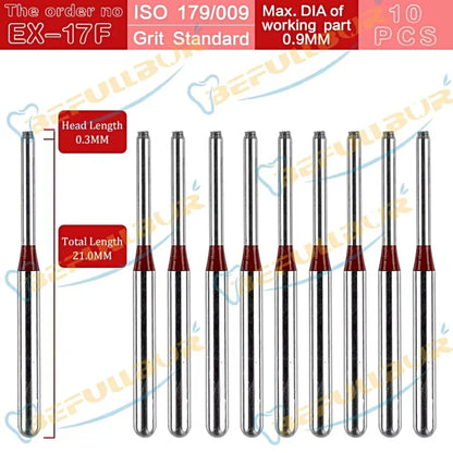 EX-F ( Special Extra Shape ) Type 10PCS Dental Diamond Burs