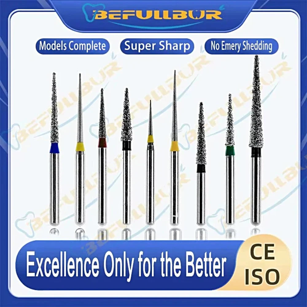 BR C & F ( Ball Round ) Type 5PCS Dental Diamond Burs