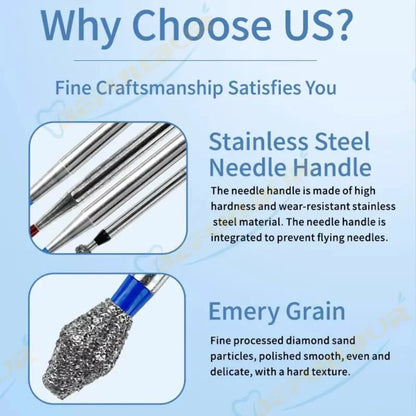 BR C & F ( Ball Round ) Type 5PCS Dental Diamond Burs