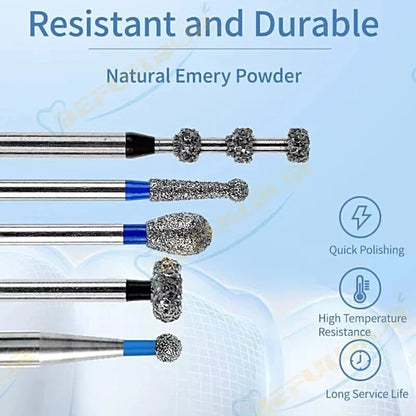BR C & F ( Ball Round ) Type 5PCS Dental Diamond Burs