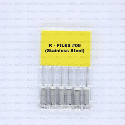 K Files Stainless Steel 6pcs/pack