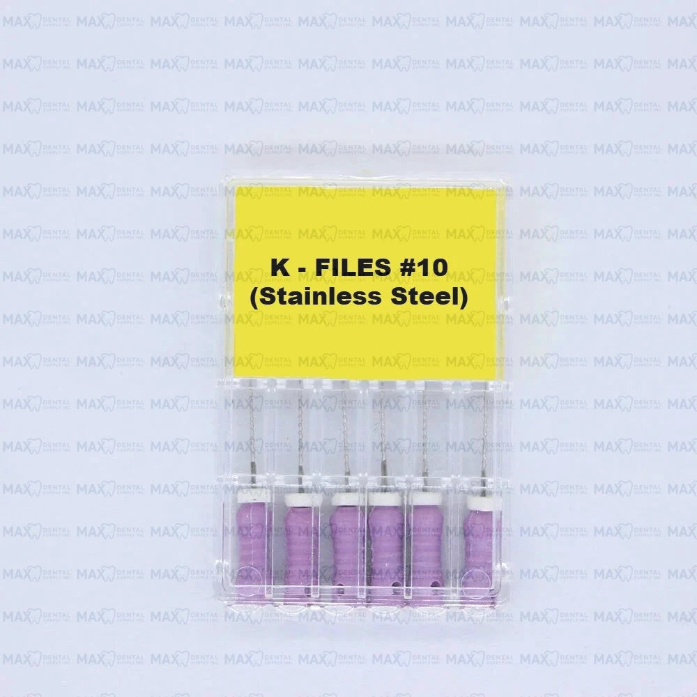 K Files Stainless Steel 6pcs/pack