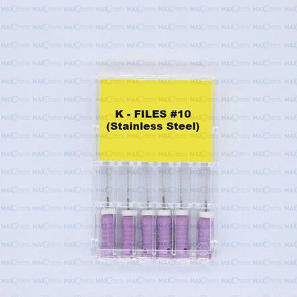 K Files Stainless Steel 6pcs/pack