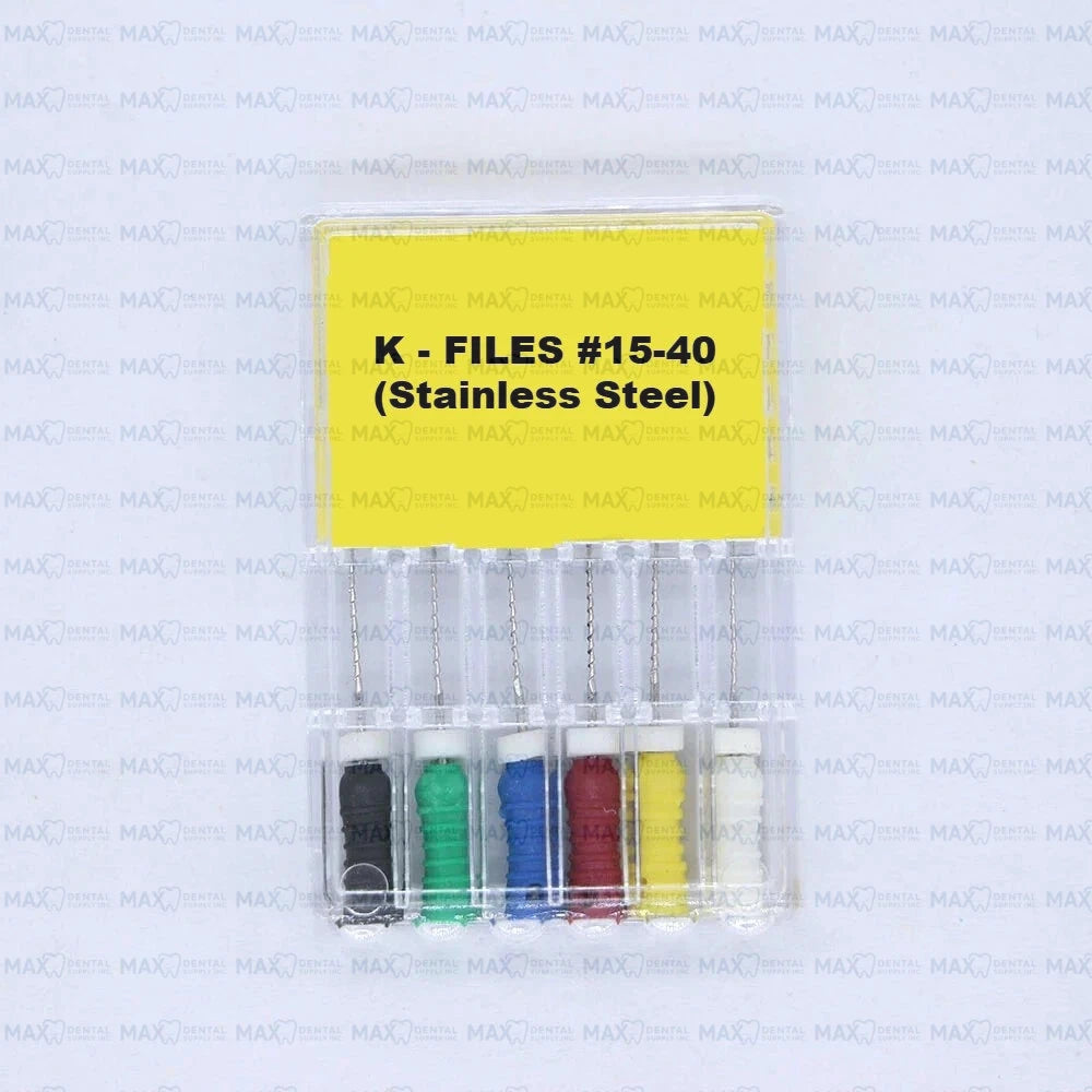 K Files Stainless Steel 6pcs/pack