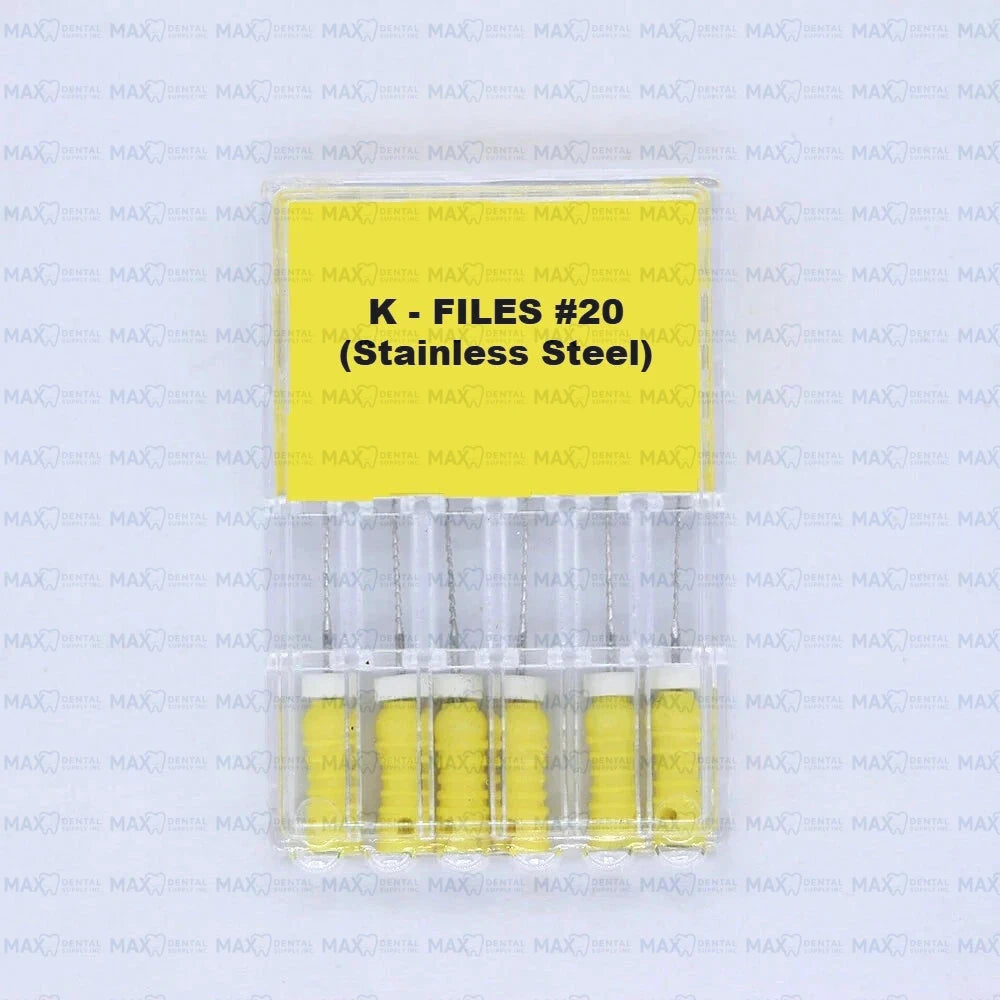 K Files Stainless Steel 6pcs/pack
