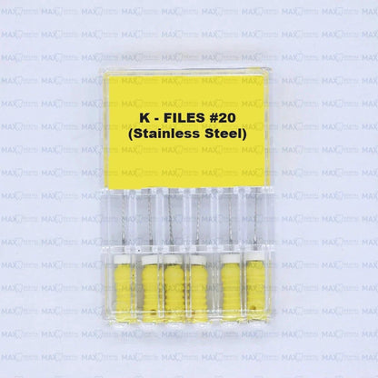 K Files Stainless Steel 6pcs/pack