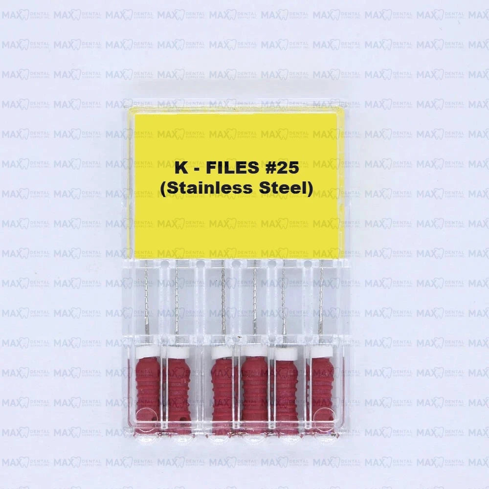 K Files Stainless Steel 6pcs/pack