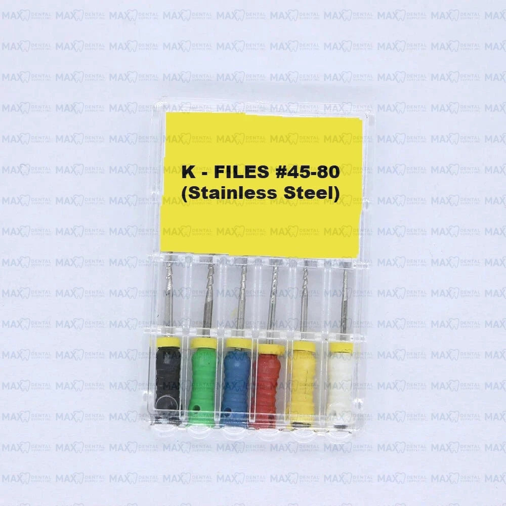 K Files Stainless Steel 6pcs/pack