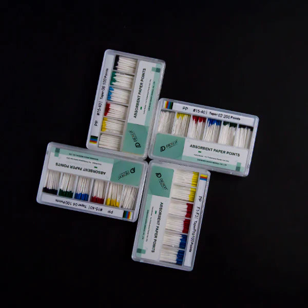 Dental Mates Endo Absorbent Paper Points Taper F, 02, 04 and 06