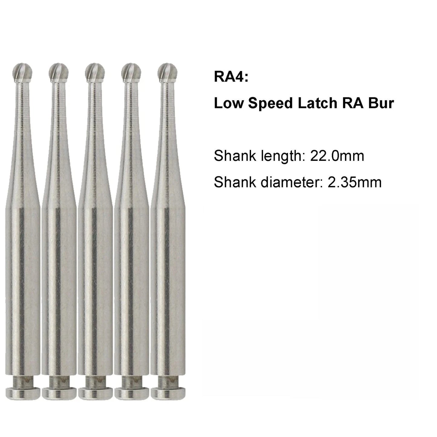 RA 4 Round Carbide Burs