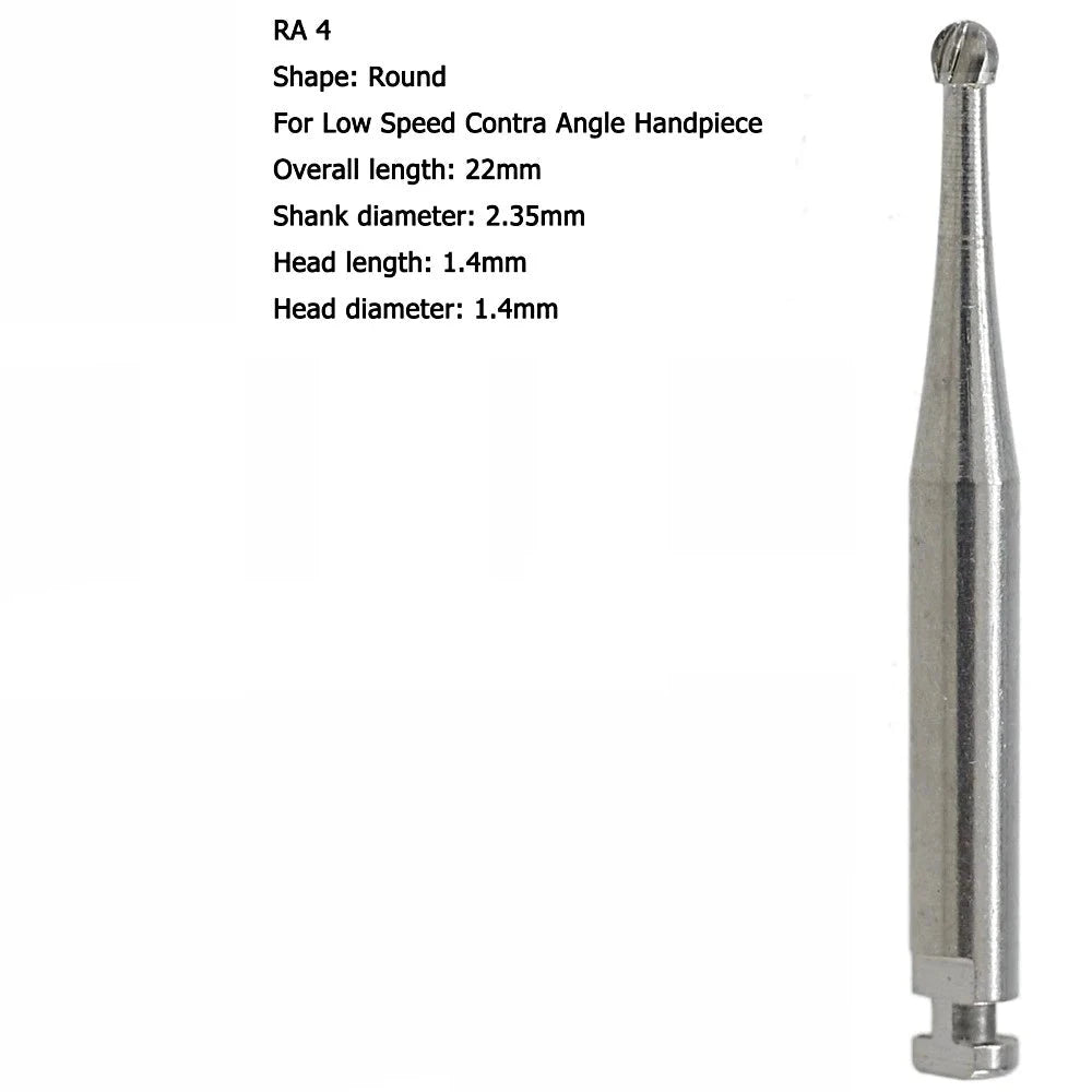 RA 4S Round Carbide Burs ( Short Shank )