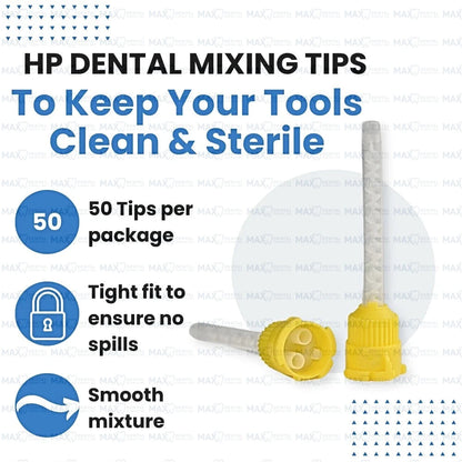 Yellow T-Style Mixing Tips ( Short Length )