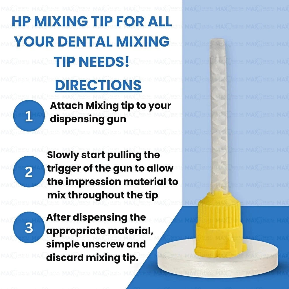 Yellow T-Style Mixing Tips ( Short Length )