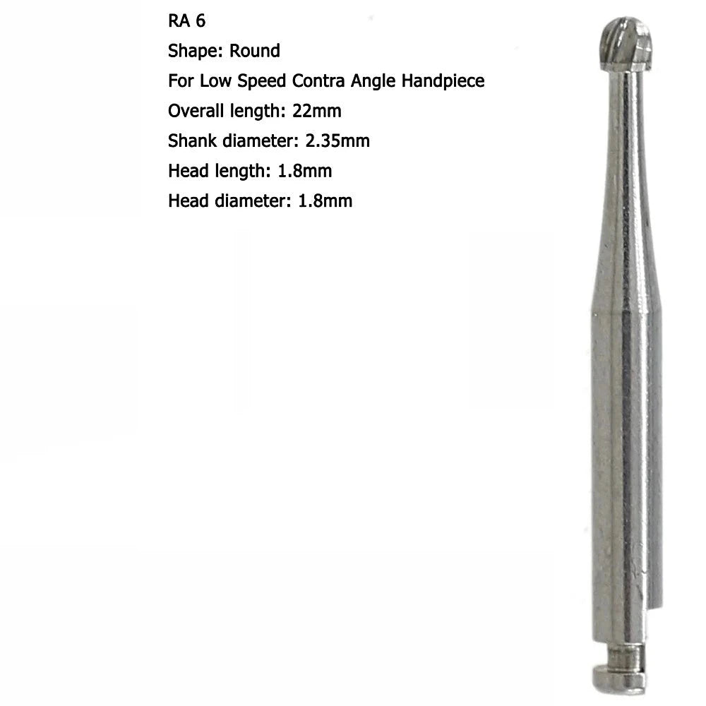 RA 6 Round Carbide Burs